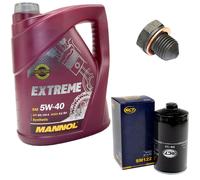 Olio Motore Filtro SM122 5W40 5Liter + Tappo Scarico per VW Lt 28-35 Bus Box