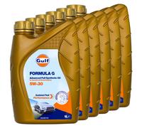 Olio Motore Gulf Formula G 5W-30 6 X 1 Litro per Seat Skoda Smart Subaru Suzuki
