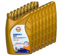 Olio Motore Gulf Formula LEF 0W-30 8 x 1 Litro Per Alfa Romeo Citroen