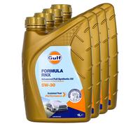 Olio Motore Gulf Formula RNX 5W-30 4x1 L Per Mazda Mercedes C-Klasse E-Klasse