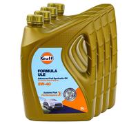 Olio Motore Gulf Formula ULE 5W-40 4 x 5 L per BMW Chevrolet Dacia Fiat Hyundai