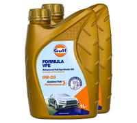 Olio Motore Gulf Formula VFE 0W-20 2x1 L Per VW T-Roc UP 1.0 1.5 TSI GTI AC7