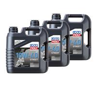 3x4Liter Olio Liqui Moly Street 10W40 per Yamaha XV 125 XVS 650 Ybr YZF R1 R6