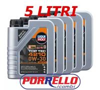 OLIO MOTORE LIQUI MOLY TOP TEC 4210 0W30 5LT C3 BMW MB PORSCHE VW AUDI