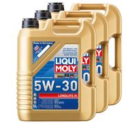 Olio Motore Longlife III 5W-30 Liqui Moly 3 X 5 Litro per Audi BMW Mercedes Seat