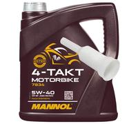 Olio Motore MANNOL 4 Tempi Moto 5W-40 4 Litri Con Beccuccio CAN-AM