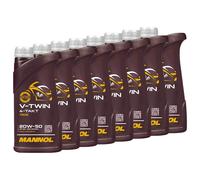 Olio Motore MANNOL 4 Tempi V-TWIN 20W-50 8 X 1 Litro Per BMW Ducati Harley