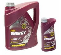 Olio Motore Mannol 5W-30 Energia Api Sn / CH-4 1x 5 Litro + 1x 1 Litri
