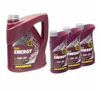 Olio Motore MANNOL 5W-30 Energy API SN/CH-4 1x 5 Litri + 3x 1 Litro
