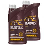 Olio Motore MANNOL 5W-30 Energy Formula PSA 2 X 1 Litro Per Audi BMW Opel