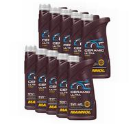 Olio Motore MANNOL 5W-40 Ceramic Ultra 10 X 1 Litro Per Audi BMW Citroen