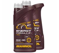 Olio Motore MANNOL 5W30 Energy Formula JP API SN 2x 1 Litro Olio Motore