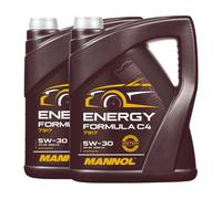 Olio Motore Mannol 7917 Energia Formula C4 5W-30 Acea C4, MB 226.51,2x5 Litro