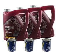 Olio motore MANNOL LEGEND+estere 0W-40 3x MANNOL Motor Doctor ADDITIV