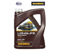 MANNOL LONGLIFE 504/507 Olio motore 5W-30 Olio 5L MN7715-5 per VW GOLF VI (5K1)