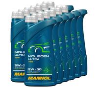 Olio Motore MANNOL Molibden Ultra 5W-30 12 x 1 L per Jaguar KIA Mazda