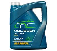 Olio Motore MANNOL Molibden Ultra 5W-30 5 L per Jaguar Jeep KIA Mazda