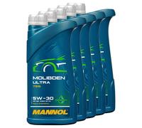 Olio Motore MANNOL Molibden Ultra 5W-30 5 L per Jaguar KIA Mazda