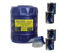Olio motore MANNOL Racing + estere 10W-60 4x motore Flush ADDITIV 20L