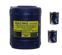 Olio motore MANNOL SAE 10W-60 RACING + ESTER 2 X Motor Flush