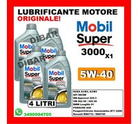 OLIO MOTORE MOBIL SUPER 3000 X1 5W40 ACEA A3/B3/B4 BENZINA E DIESEL DA 4 LITRI