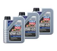 Olio Motore MOS2 Scorrevolezza 10W-40 Liqui Moly 3 X 1 Litro per Alfa Romeo BMW