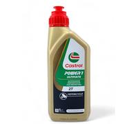 Olio motore moto e scooter lubrificante Castrol Power 1 Ultimate 2T con Portachiavi Cavatappi conf. 5x1lt
