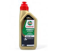 Olio motore moto e scooter lubrificante Castrol Power 1 Ultimate 4T 10W40 con Portachiavi Cavatappi conf. 2x1lt