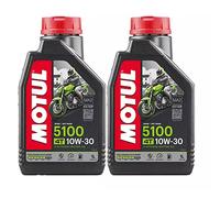 OLIO MOTORE MOTO MOTUL 5100 4T 10W30 SEMISINTETICO ESTERE - 2 LITRI LT