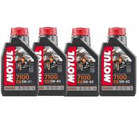 Olio Motore Moto Motul 7100 4T 5W40 100% Sintetico ESTER JASO MA2 - 4 litri lt