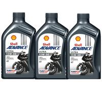 OLIO/MOTORE MOTO SHELL ADVANCE 15W50 4T 100% SINTETICO API JASO MA2 3 LITRI MOTO