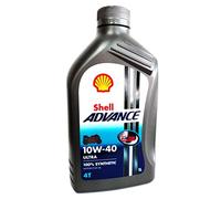 Olio motore moto Shell Advance Ultra 10W40 4T API SM/JASO MA2-4 Litri