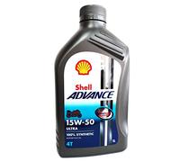 Olio motore moto Shell Advance Ultra 15W50 4T API SM/JASO MA2-4 LITRI