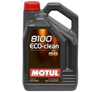 MOTUL 8100 ECO-CLEAN SAE 0W-30 C2 TANICA 5LT OLIO MOTORE ACEA C2, ILSAC GF-6A