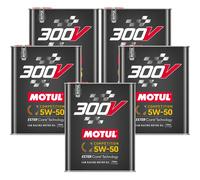 Olio Motore MOTUL 300V Competition 5W50 Sintetico Ester Core Racing 10 Litri