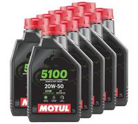 Olio Motore Motul 4T SAE 20W-50 HC-Sintesi 5100 API SP JASO MA2 10 x 1 Litro