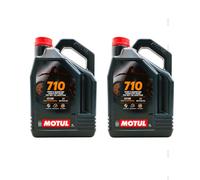 OLIO MOTORE MOTUL 710 100% SINTETICO MISCELA 2TEMPI MOTO SCOOTER 8 LITRI 02MO15