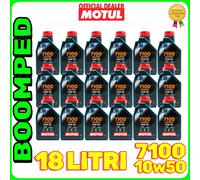 OLIO MOTORE MOTUL 7100 10W50 MA2 4 SCOOTER TEMPI 100% SINTETICO 18 LITRI 18MO36