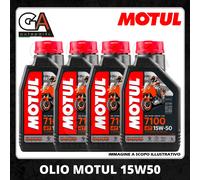 Olio motore Motul 7100 15w50 4t tempi 100% sintetico moto scooter 4 LT litri