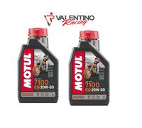 OLIO MOTORE MOTUL 7100 SAE 20 W 50 MA2 SINTETICO 100% 2 FLACONI DA 1LT