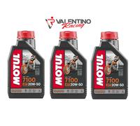 OLIO MOTORE MOTUL 7100 SAE 20 W 50 MA2 SINTETICO 100% 3 Flacone DA 1 LT.