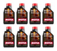 Olio Motore Motul 8100 Eco-Clean 0W-20 ACEA C5 BMW LL-17 FE+ MB 229.71 8L API SQ