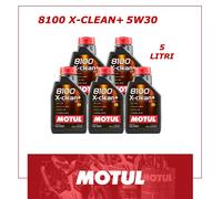 OLIO MOTORE MOTUL 8100 X-CLEAN+ 5W-30 5LT 100% SINTETICO C3 BZ DIESEL - 106376