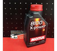 Olio motore Motul 8100 X-Power 10W60 100% sintetico ACEA A3/B4 API SN/CF