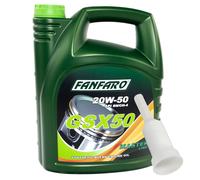 Olio Motore Olio FANFARO 20W-50 GSX 50 Api Sn / CH-4 5 Litro Con Beccuccio