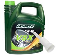 Olio Motore Olio FANFARO 5W-40 Vsx Api Sn / CH-4 5 Litro Con Beccuccio