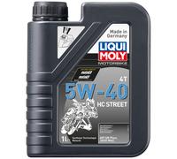 LIQUI MOLY Motocicletta 4T 5W-40 HC Street Olio Motore 1Liter