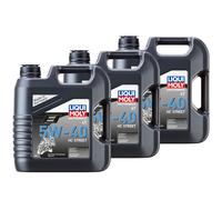 Olio Motore Olio Liqui Moly Motobike HC Street 5W-40 3 X 4 Litro per Aprilia BMW