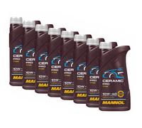 Olio Motore Mannol 10W-40 Ceramica Pro 8X 1 Litro per Audi Citroen Fiat Ford