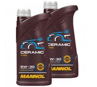 Olio Motore Olio Mannol 5W-30 Ceramica Api Sn Plus 2 X 1 Litro per Renault VW